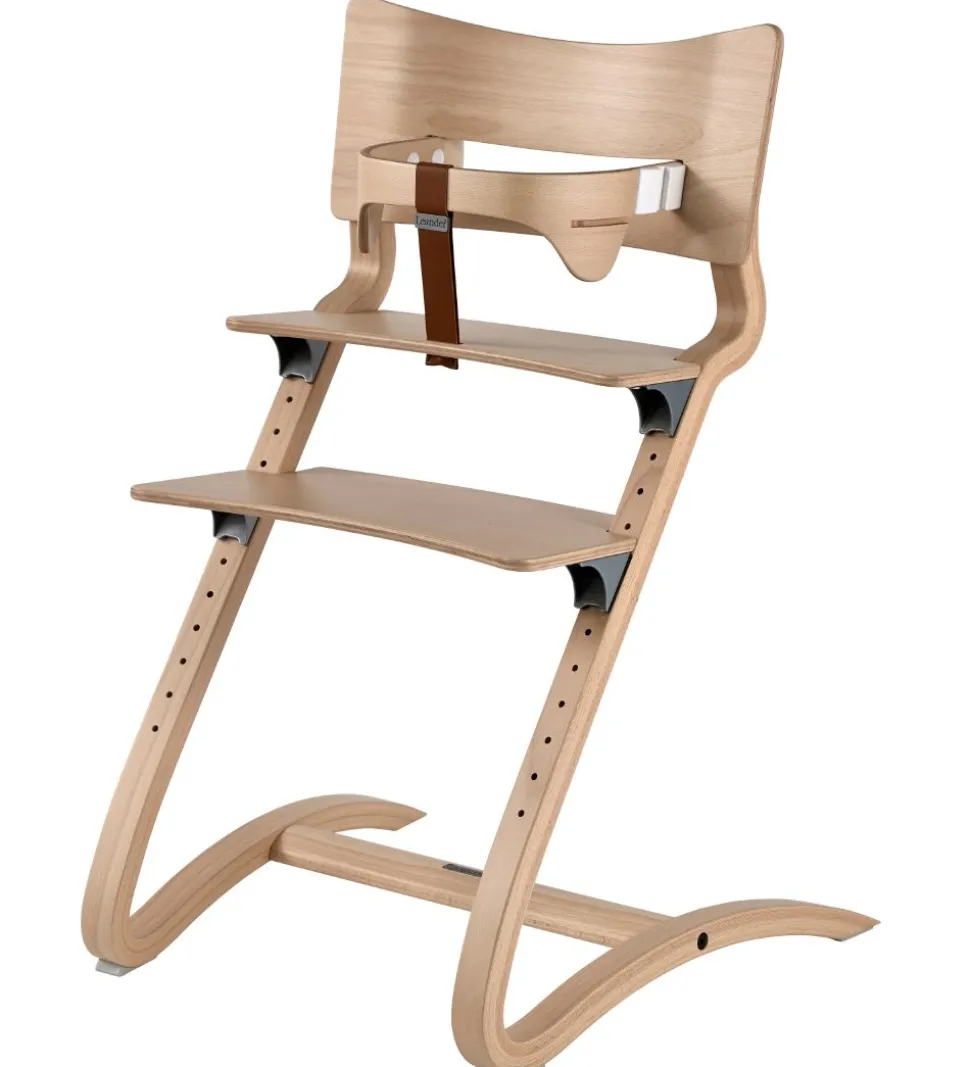 Leander Classic Bøjle til Højstol - Natur m. Læderstrop