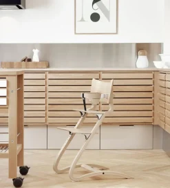 Leander Classic Bøjle til Højstol - Natur m. Læderstrop