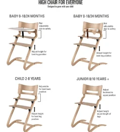 Leander Classic Højstol - 55x56x83 cm - Natur
