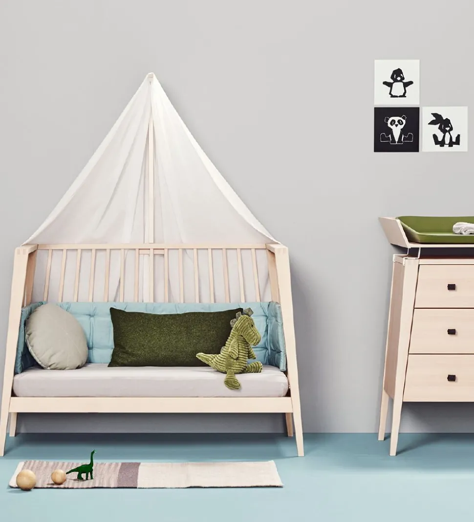 Leander Linea Babyseng - 132x65x90 cm - Bøg