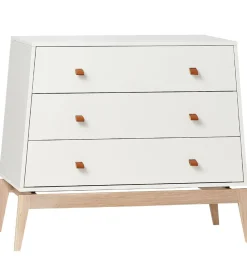 Leander Luna Kommode - 103x52x86 - Hvid/Eg