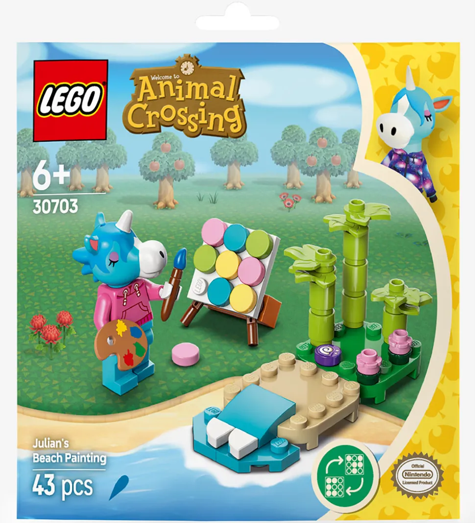 LEGO® Animal Crossing - Strandmaleri med Julian 30703 - 43 Dele