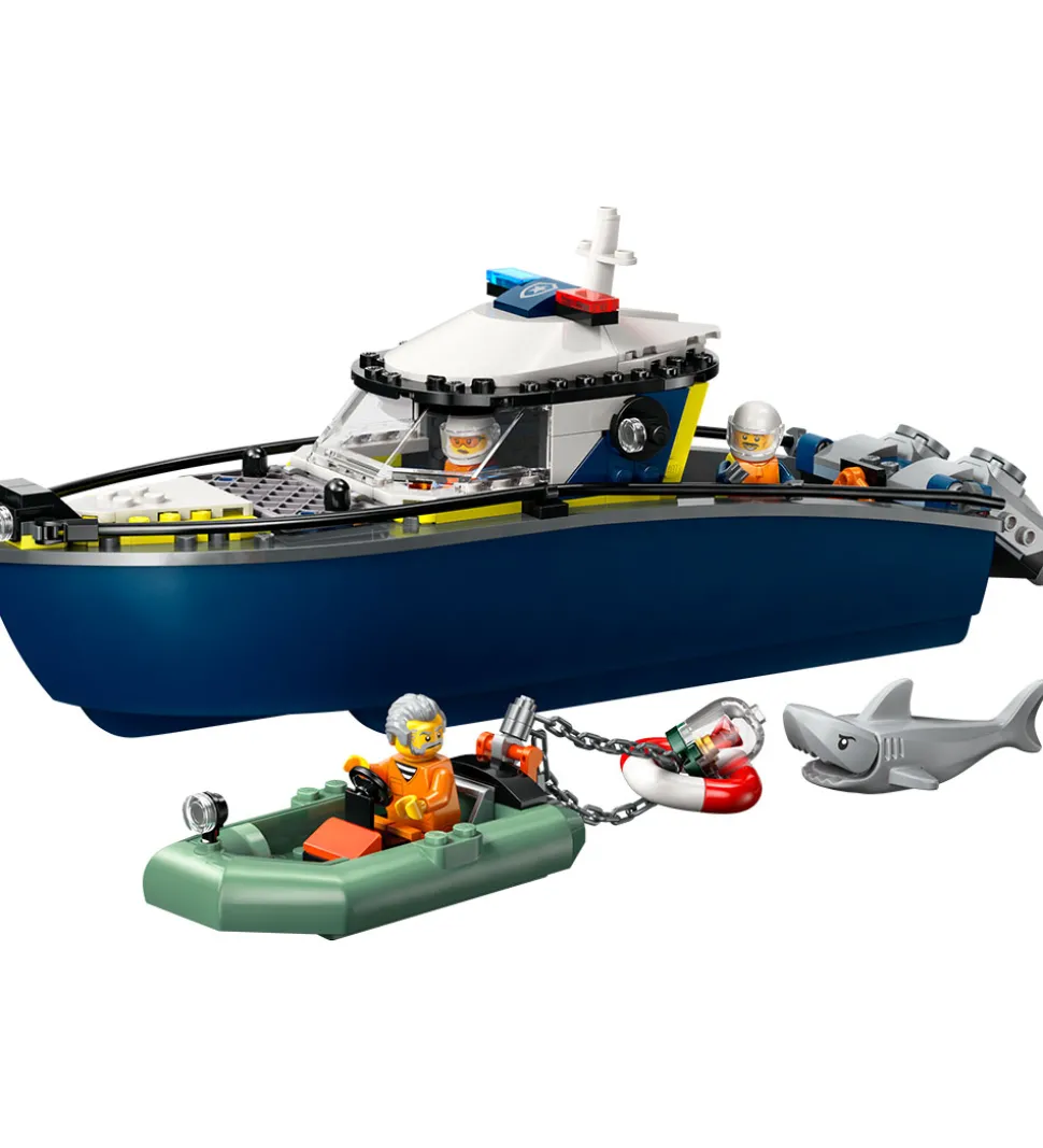 LEGO® City - Politibåd På Forbryderjagt 60456 - 264 Dele