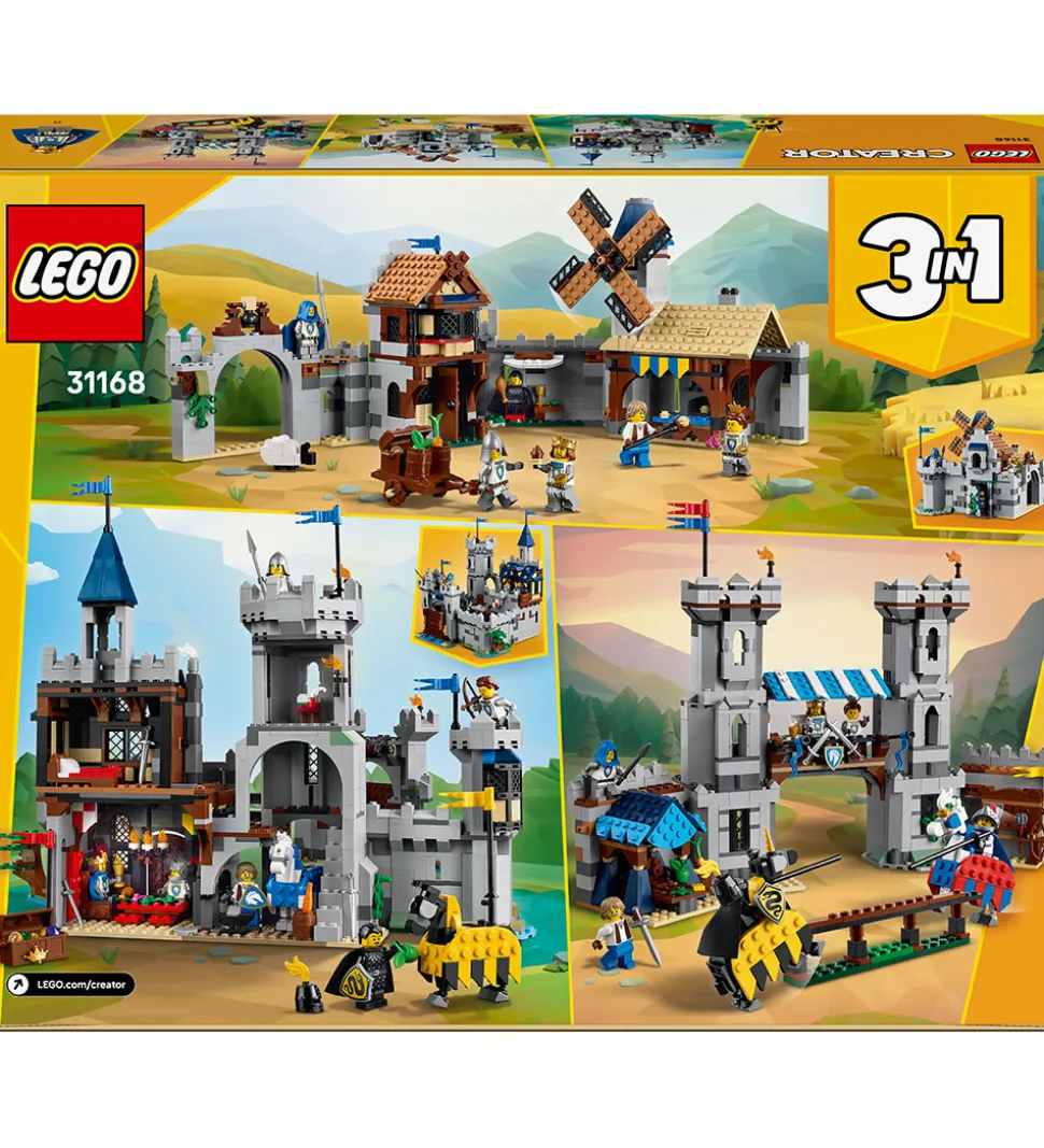 LEGO® Creator - Hesteriddernes Middelalderborg 31168 - 3-i-1 - 1