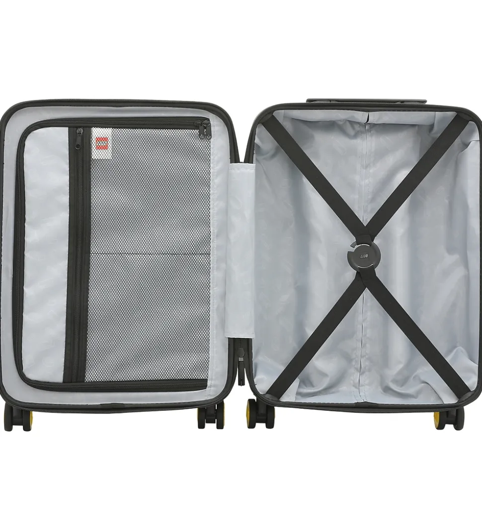 LEGO® Kuffert - Brick 2x2 - 20" - Stone Grey/Bright Yellow