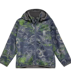 LEGO® Ninjago Softshelljakke - LWSaku 200 - Dark Blue m. Print