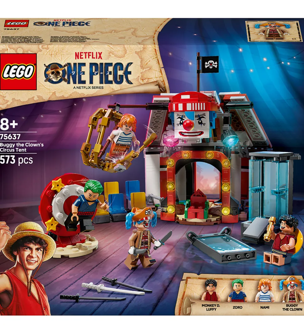 LEGO® One Piece - Klovnen Buggys Cirkustelt 75637 - 573 Dele