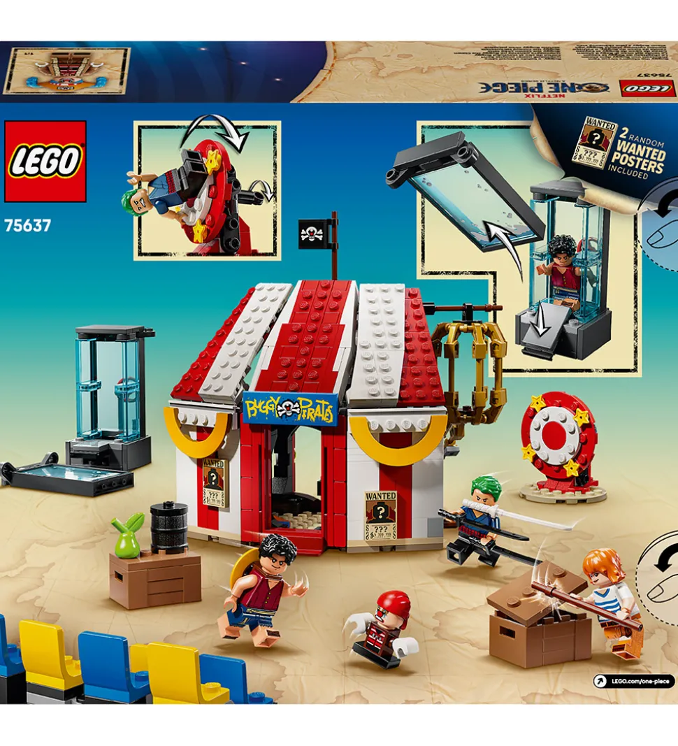 LEGO® One Piece - Klovnen Buggys Cirkustelt 75637 - 573 Dele