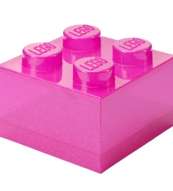 LEGO® Storage Opbevaringsboks - 4 Knopper - Glitter Medium Viole