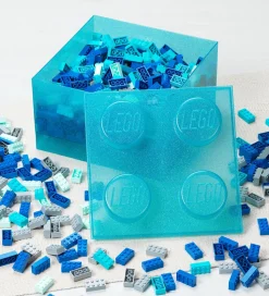 LEGO® Storage Opbevaringsboks - 4 Knopper - Glitter Light Blue