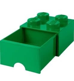 LEGO® Storage Opbevaringsskuffe - 4 Knopper - 25x25x18 - Grøn