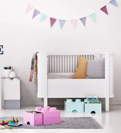 LEGO® Storage Opbevaringsskuffe - 8 Knopper - 50x25x18 - Aquablå