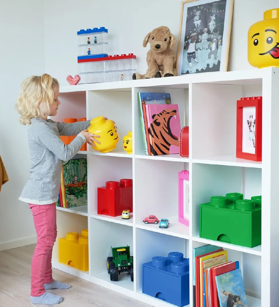 LEGO® Storage Opbevaringsskuffe - 4 Knopper - 25x25x18 - Gul