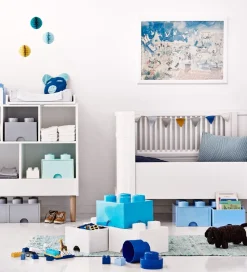 LEGO® Storage Opbevaringsskuffe - 8 Knopper - 50x25x18 - Lyseblå