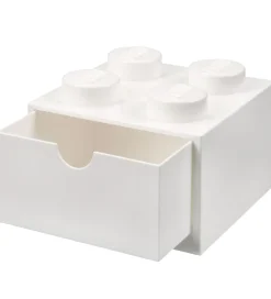 LEGO® Storage Opbevaringsskuffe - 4 Knopper - 15x15x9 - Hvid