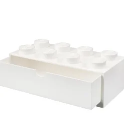 LEGO® Storage Opbevaringsskuffe - 8 Knopper - 31x15x9 - Hvid