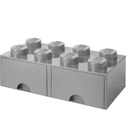 LEGO® Storage Opbevaringsskuffe - 8 Knopper - 50x25x18 - Grå