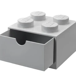 LEGO® Storage Opbevaringsskuffe - 4 Knopper - 15x15x9 - Grå