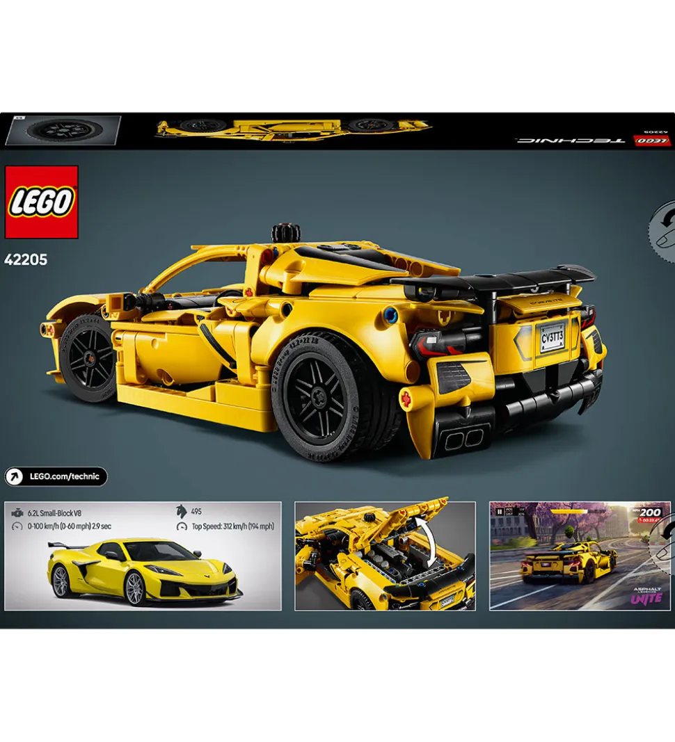 LEGO® Technic - Chevrolet Corvette Stingray 42205 - 732 Dele