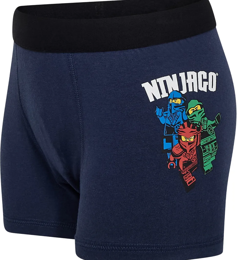 LEGO® Wear Ninjago Boxershorts - 3-pak - LwaGan - Blå/Rød/Grøn