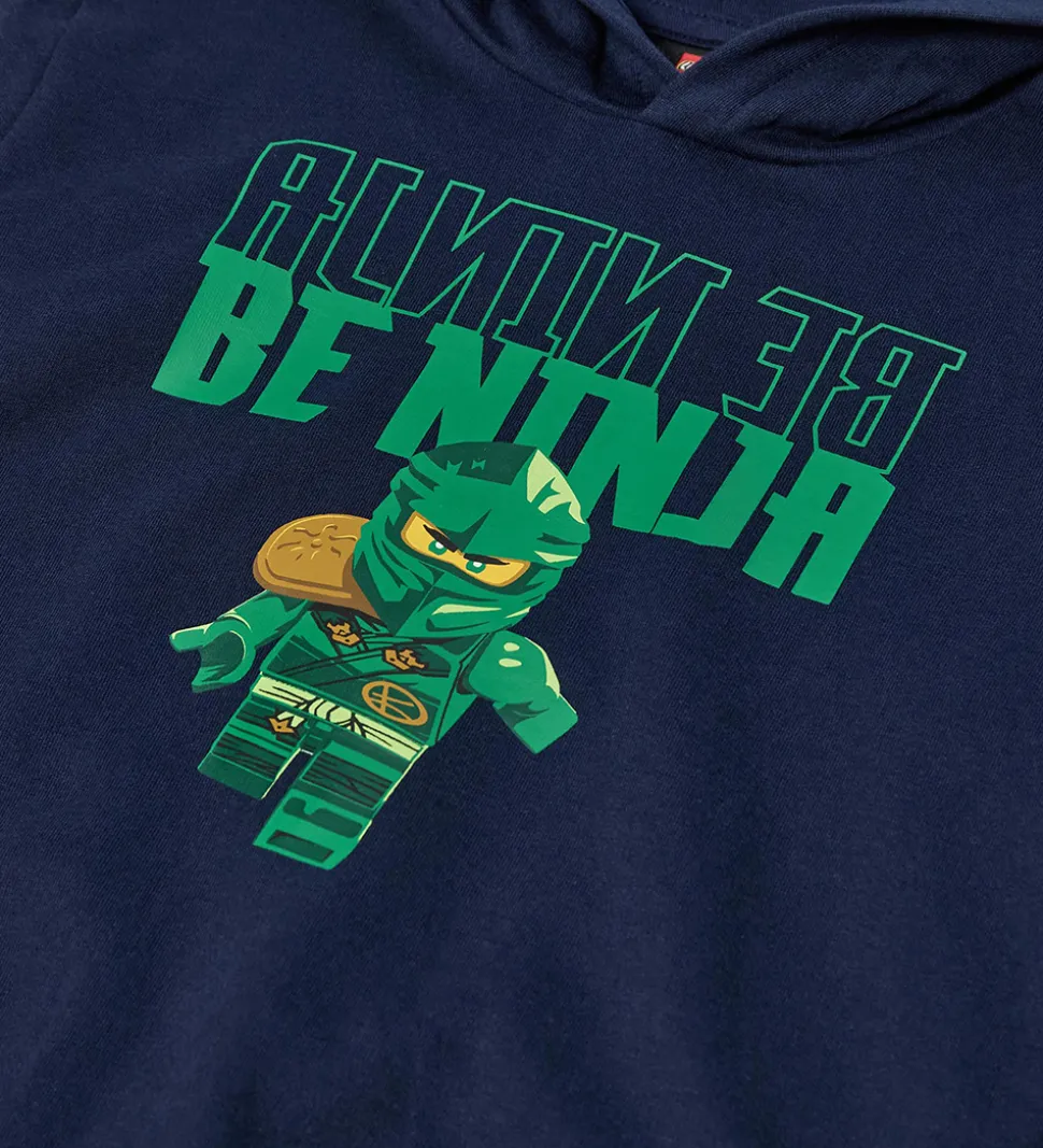 LEGO® Wear Ninjago Hættetrøje - LwSaku - Mørkeblå