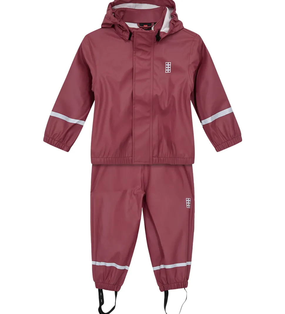 LEGO® Wear Regntøj m. Seler - PU - LWJivan 200 - Mørk Rosa