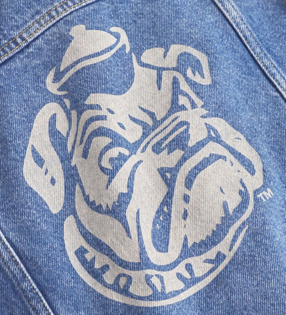 Les Deux Denimjakke - Rally Yale - Medium Indigo Wash