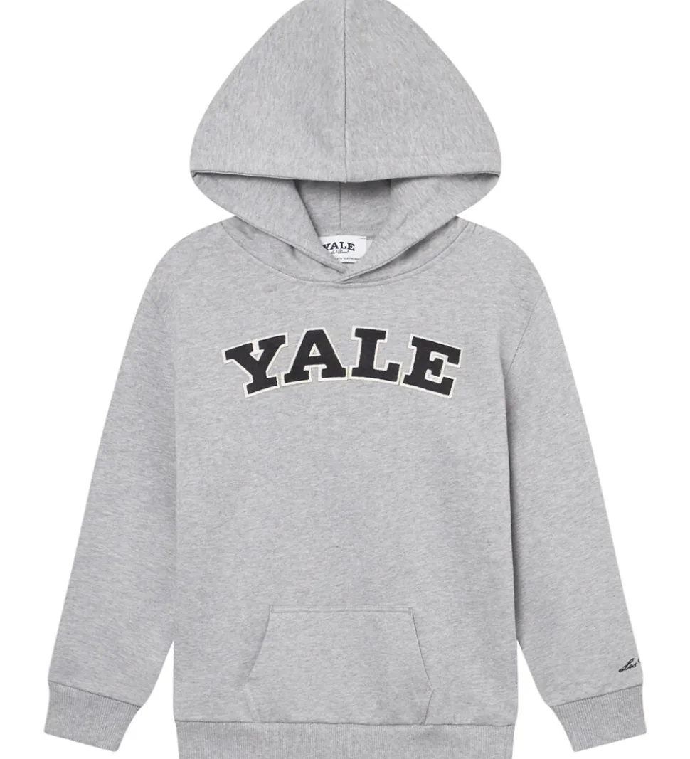 Les Deux Hættetrøje - Yale - Lys Grå Meleret/Sort