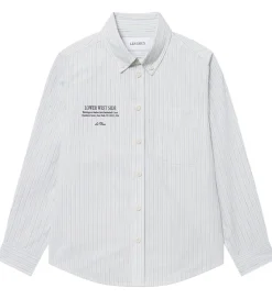 Les Deux Skjorte - Kent Print Stripe - Xenon Blue