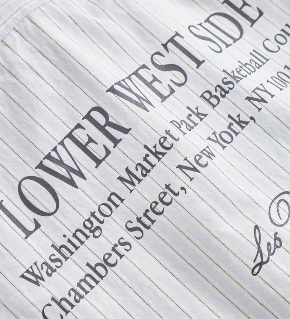 Les Deux Skjorte - Kent Print Stripe - Xenon Blue