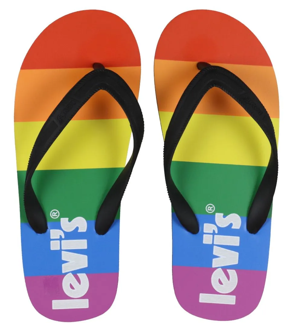 Levis Klipklapper - South Beach 2.0 - Black/Rainbow