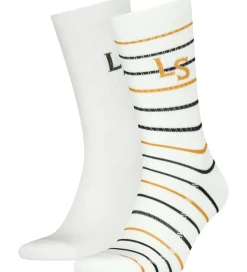 Levis Strømper - 2-pak - Hvid m. Striber