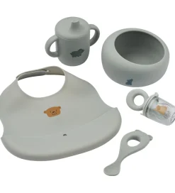 Liewood Baby Spisesæt - Silikone/Tritan - 5 dele - Dove Blue