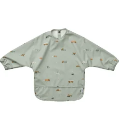 Liewood Forklæde - Merle - Vehicles Dove Blue Mix