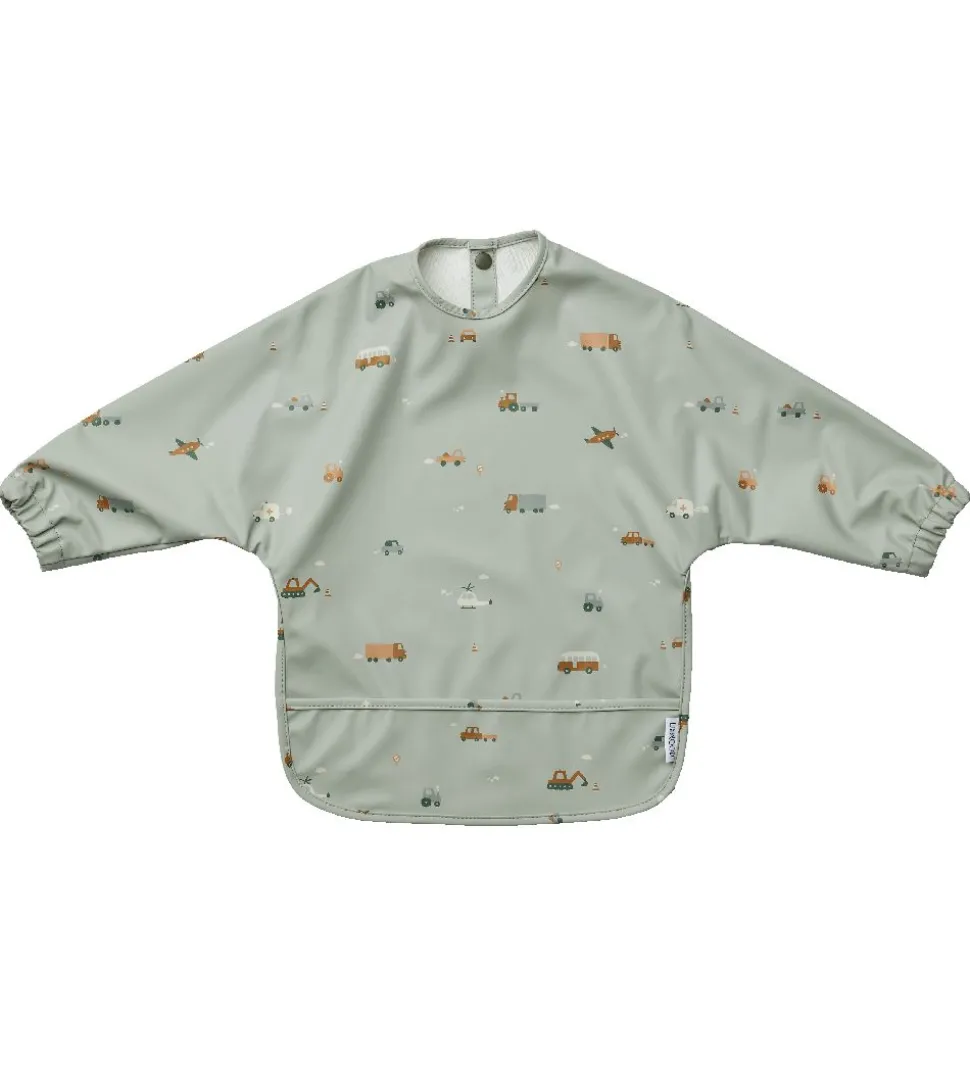 Liewood Forklæde - Merle - Vehicles Dove Blue Mix