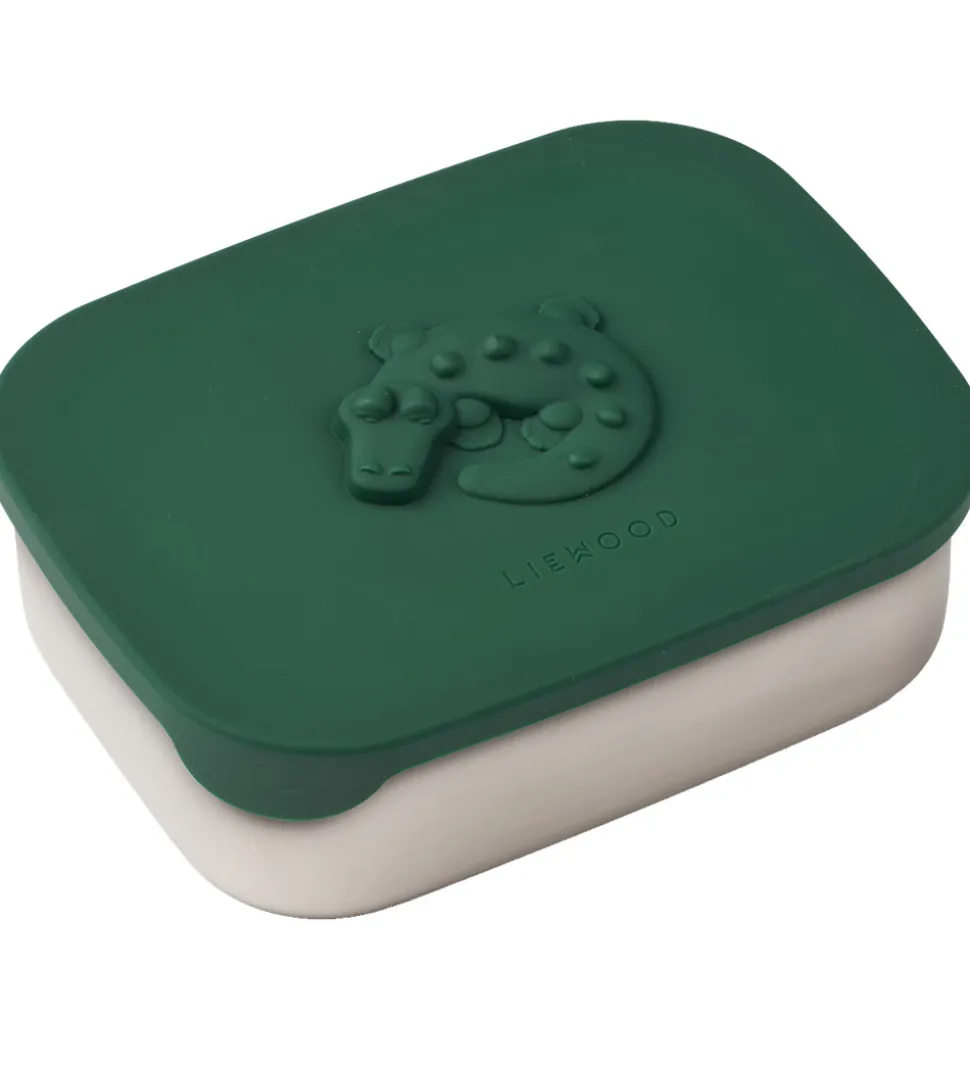 Liewood Madkasse - Silikone/Stål - Arthur - Garden Green m. Krok