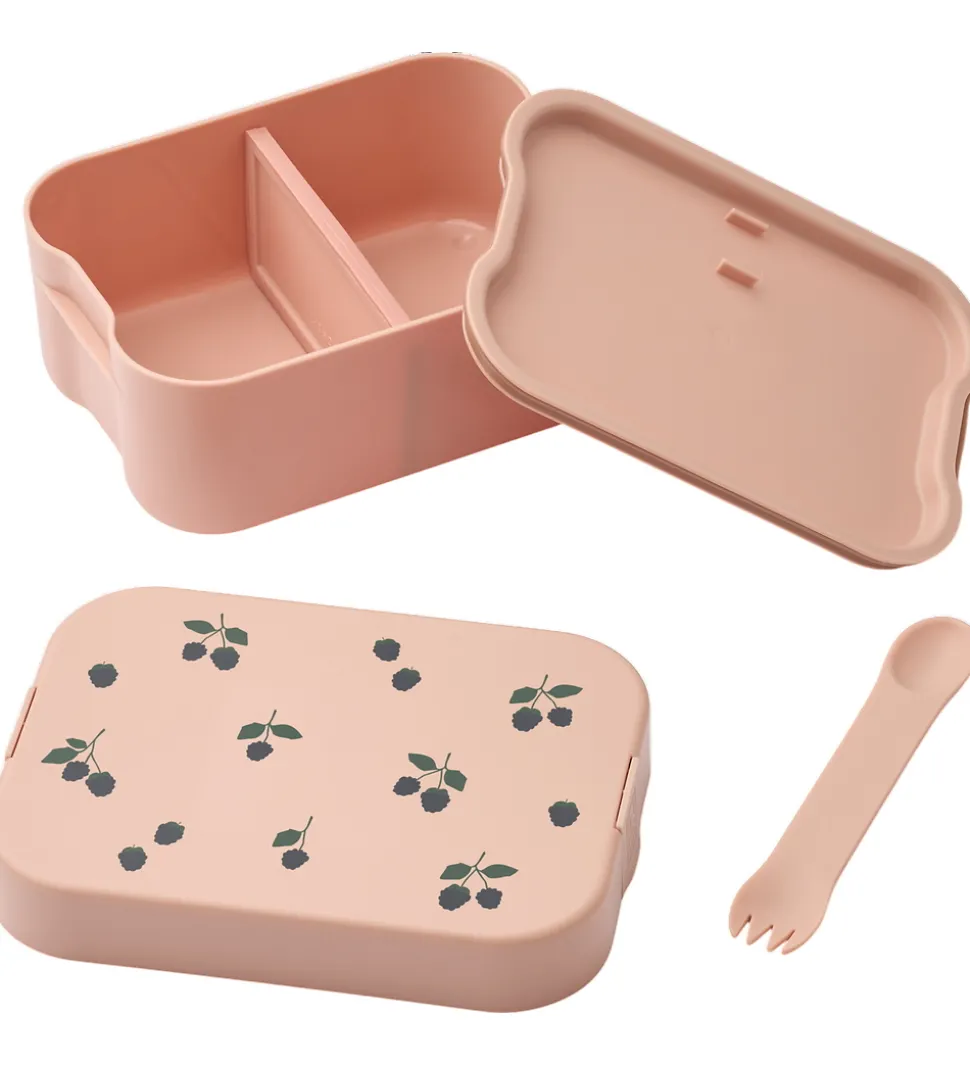 Liewood Madkasse m. Bestik - Kamil - Berry/Pale Tuscany