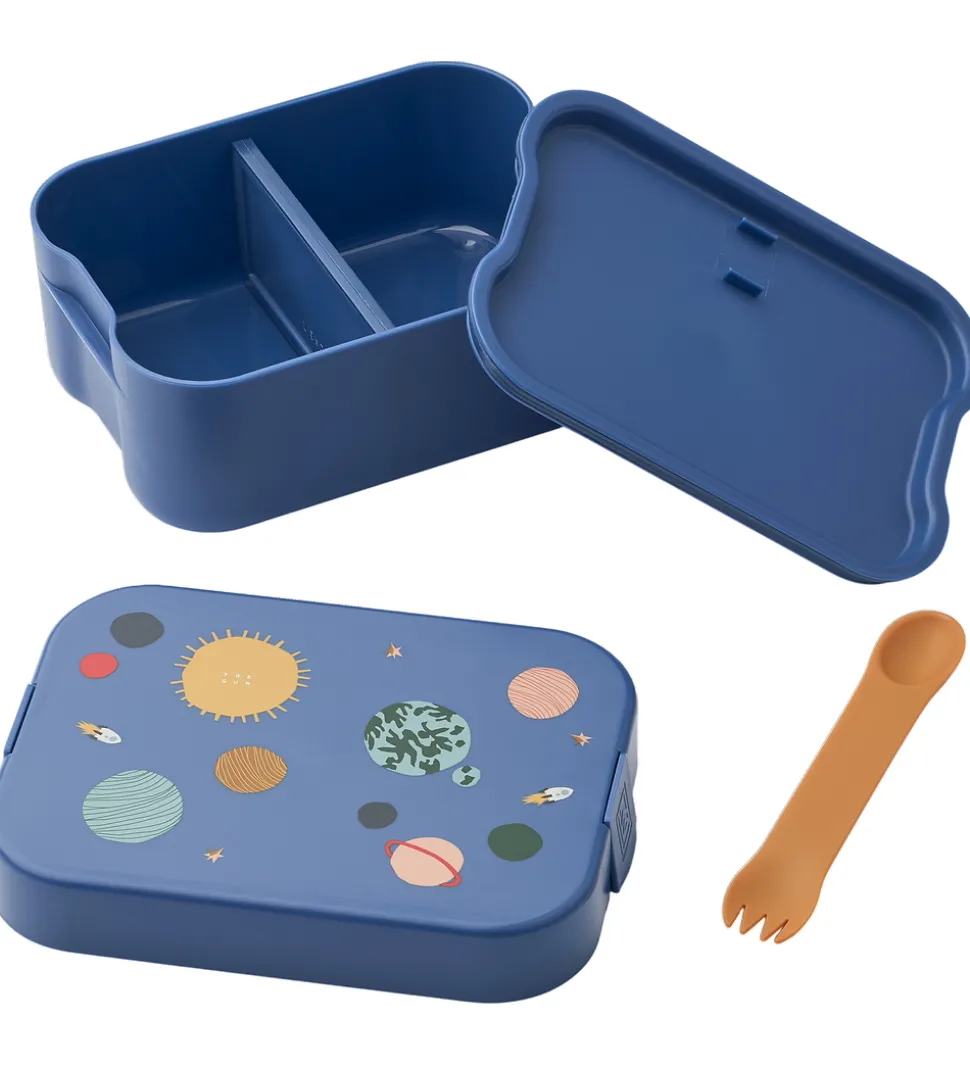 Liewood Madkasse m. Bestik - Kamil - Universe/Classic navy