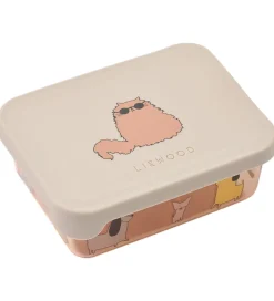 Liewood Snackbox - Ako - Cats and Dogs/Sandy