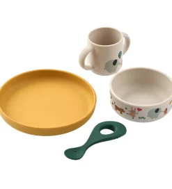 Liewood Spisesæt - Silikone - 4 dele - Vivi - Around The World/S