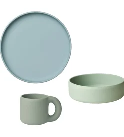 Liewood Spisesæt - Silikone - 3 Dele - Andie - Green Multi Mix