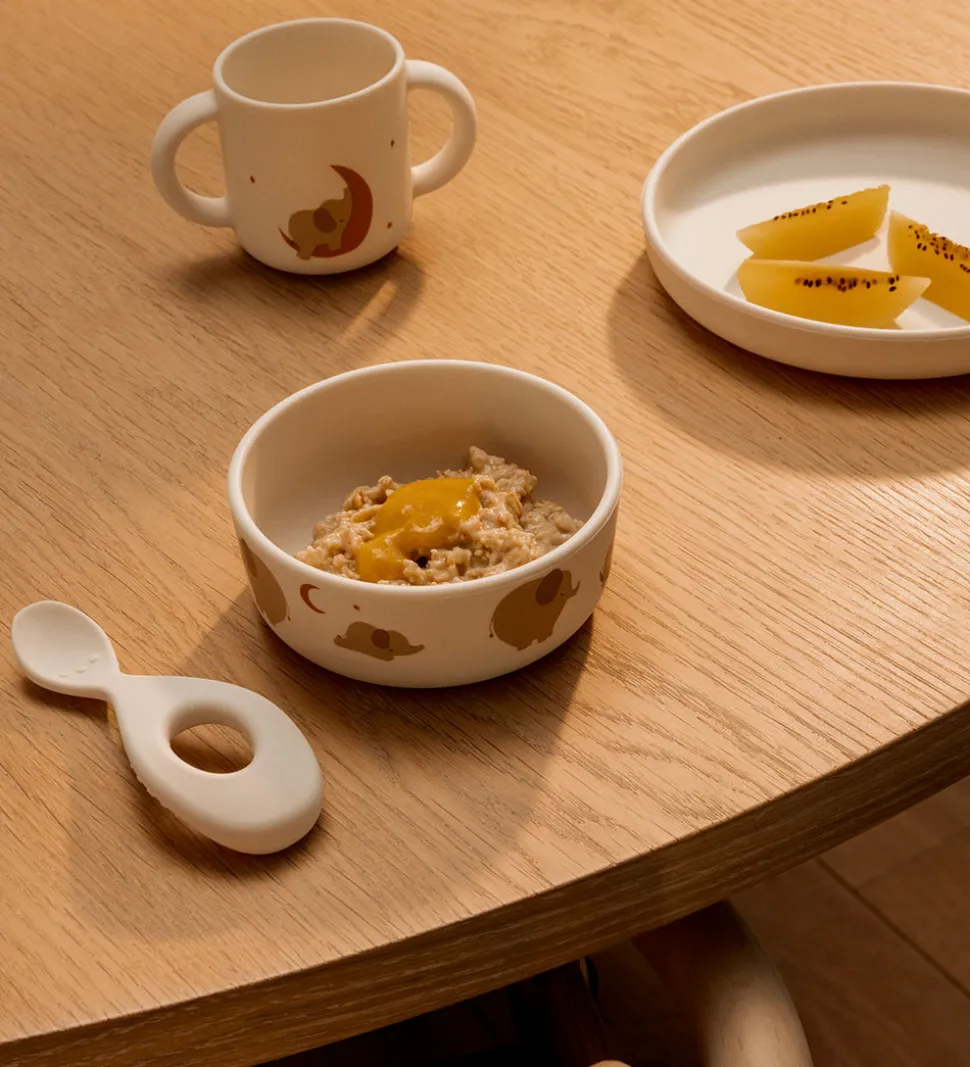 Liewood Spisesæt - Silikone - 4 Dele - Vivi - Elephant/Creme de