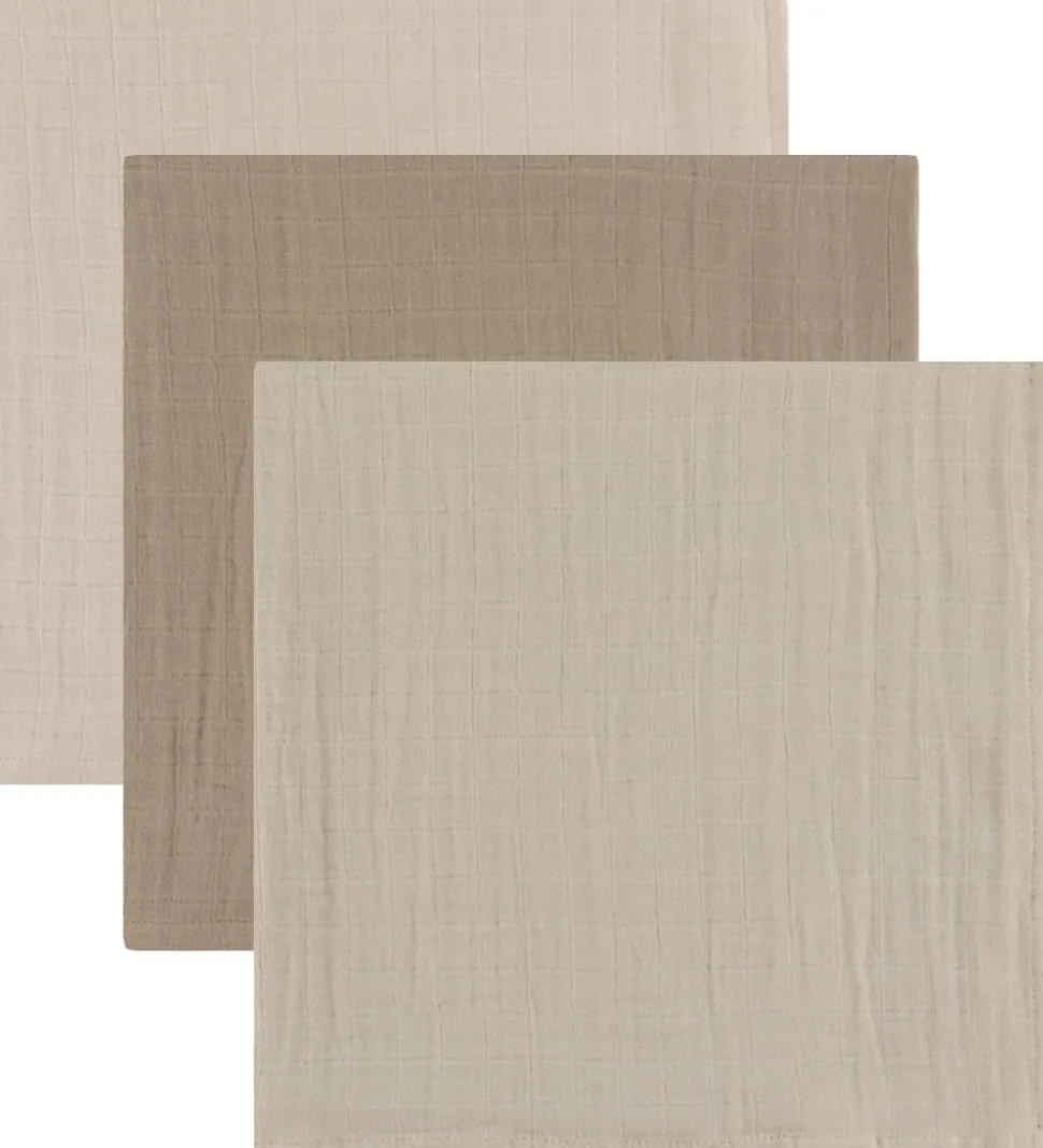 Liewood Stofbleer - Musselin - 3-pak - 65x65 cm - Lewis - Sandy