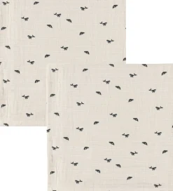 Liewood Stofbleer - Musselin - 2-Pak - Lewis - Mini Whale/Sandy