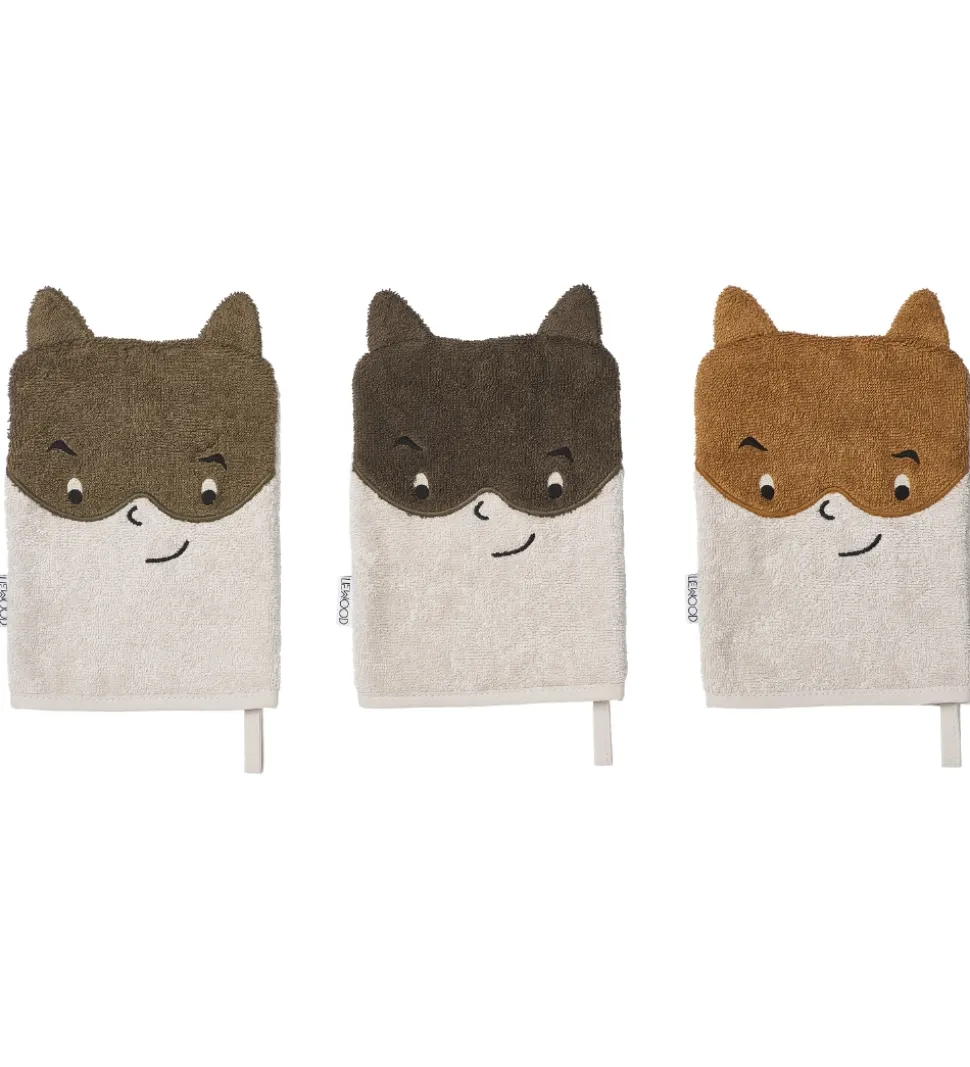 Liewood Vaskeklud - 3-pak - Sylvester - Superhero Multi Mix