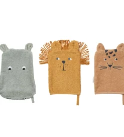 Liewood Vaskeklude - Sylvester - 3-pak - Safari Mix