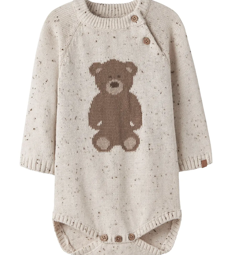 Lil' Atelier Body L/Æ - Strik - NbnGalto - Turtledove/Teddy
