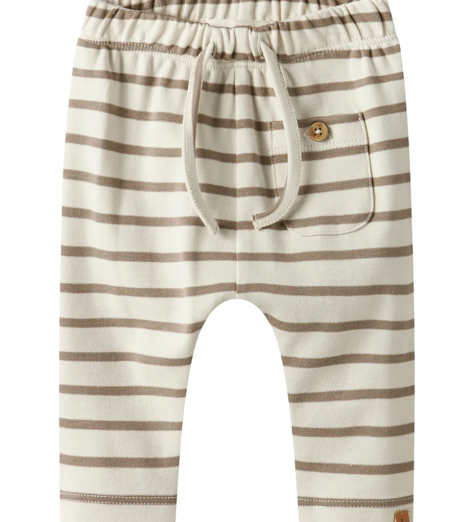 Lil' Atelier Bukser - NbmLimia - Turtledove/ Sepia Tint