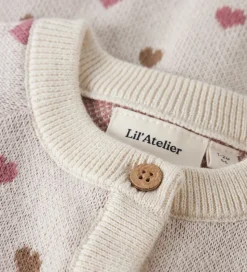 Lil Atelier Cardigan - Strik - NbfSaran - Turtledove/Sepia Tint
