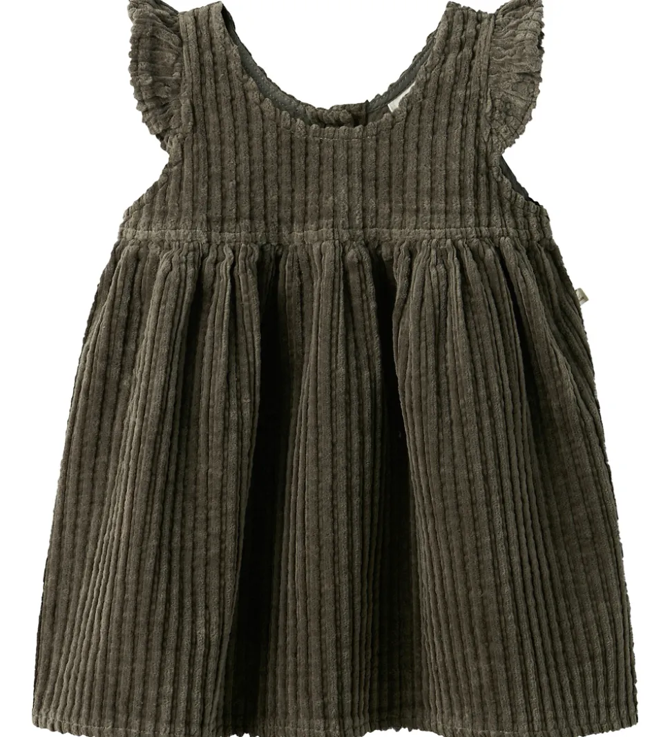 Lil Atelier Kjole - Fløjl - NmfRaul - Sea Turtle